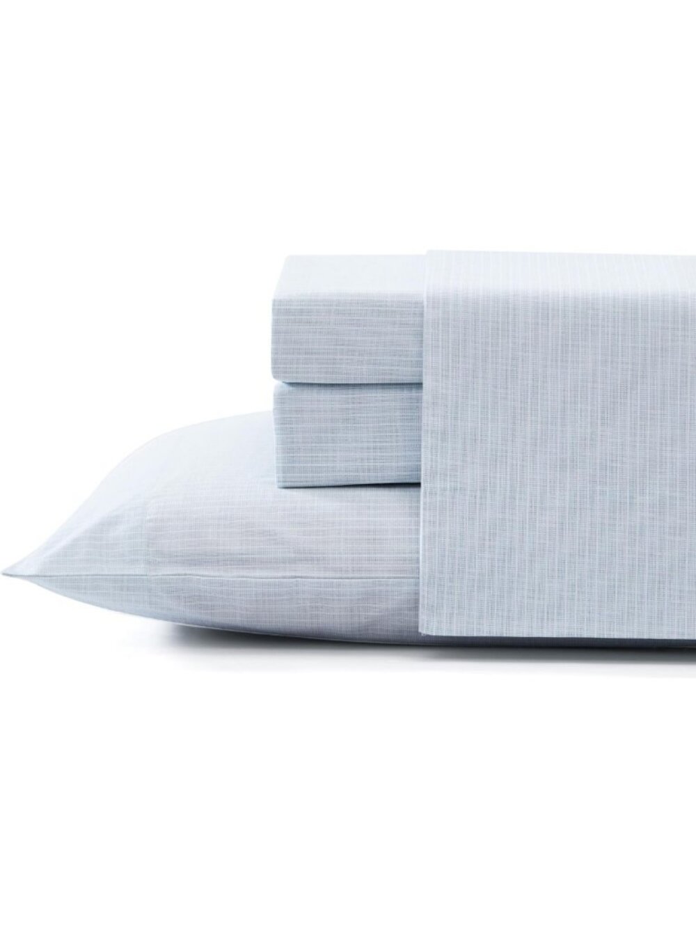 Cotton Twin Size Sheet Set - Fitted Sheet & Pillowcase, Soft & Breathable